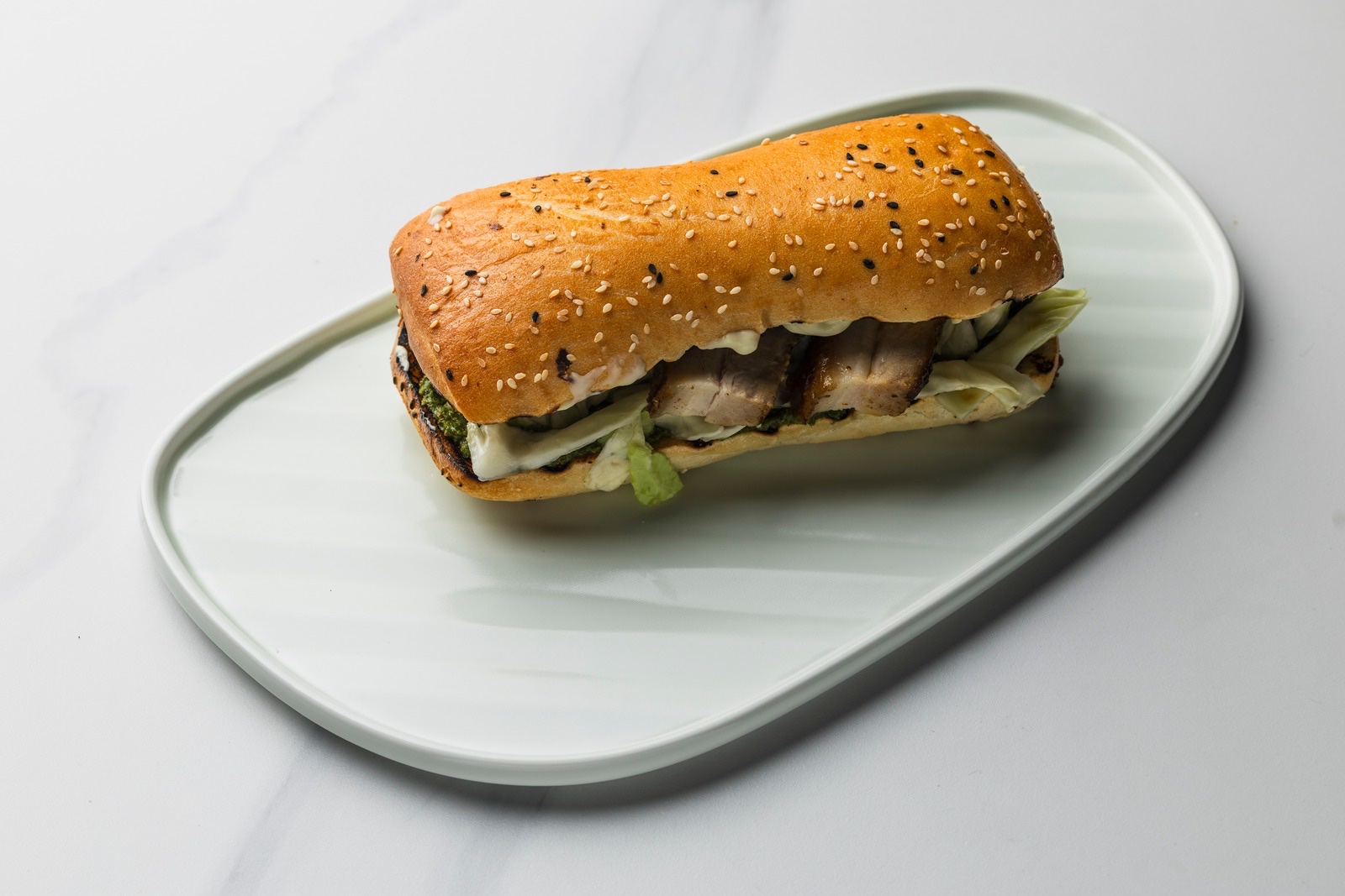 Charcoal chicken sub